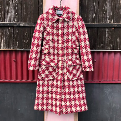 CHECK WOOL COAT [S-1339]
