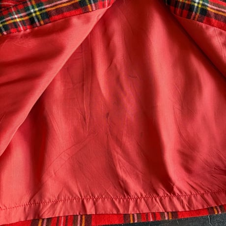 CHECK WOOL SKIRT [S-1969]
