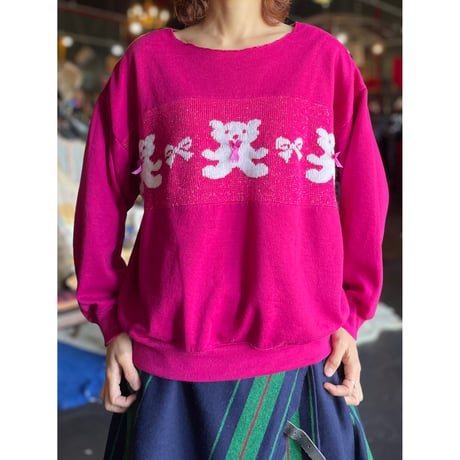 KNIT BEAR SWEAT [S-0403]