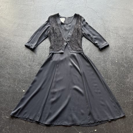 90’S  LAYERED LONG DRESS [S-2875]