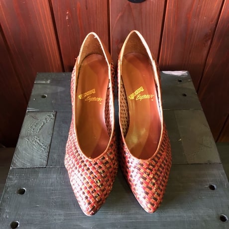 LEATHER DESIGN PUMPS 23.5cm[S-3193]