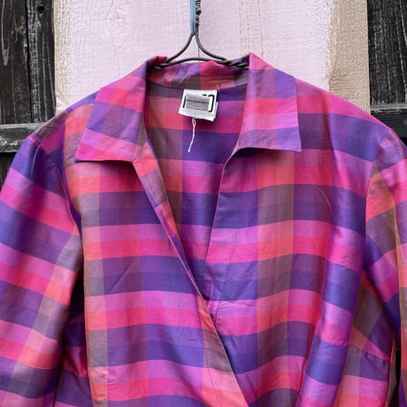 CHECK SILK SHIRT [S-1803]