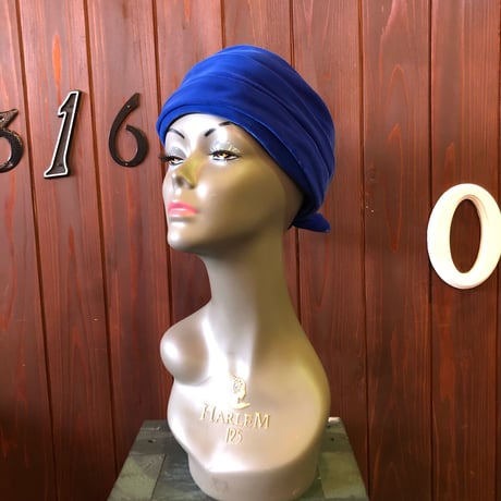 60’S VELOUR TURBAN HAT [S-3062]