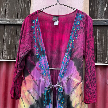 INDIA EMBROIDERY DYED GOWN [S-2446]