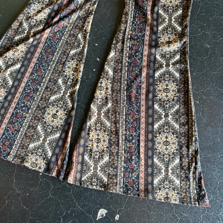 ETHNIC FLARE EASY PANTS [S-4185]