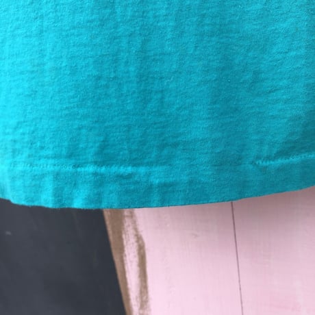 USA製 TURQUOISE GREEN POCKET TEE [S-1637]