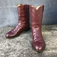 "Justin" WESTERN ROPER BOOTS 27.5cm [S-4419]