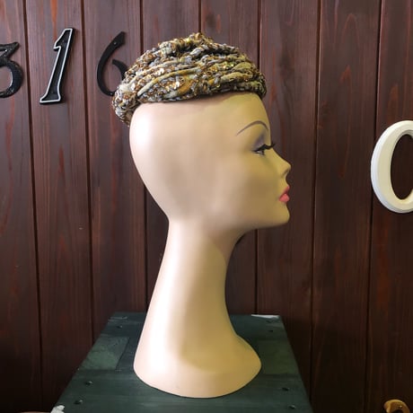 60'S GOLD HEAD DRESS [S-0468]