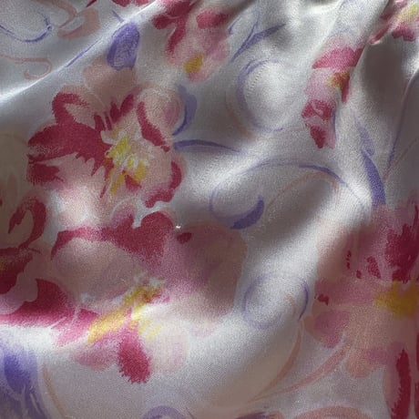 FLOWER SATIN PANTS [S-2775]