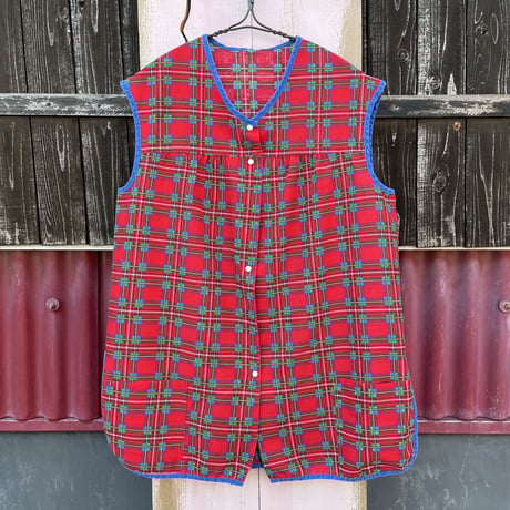80’S CHECK VEST [S-3932]