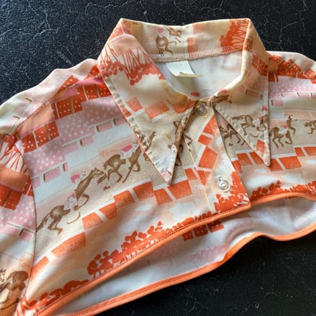 70’S HORSE SHORT SHIRT [S-4046]
