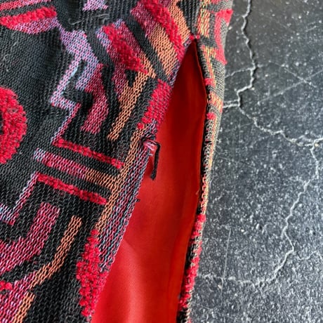 60’S ETHNIC FABRIC LONG SKIRT [S-1802]