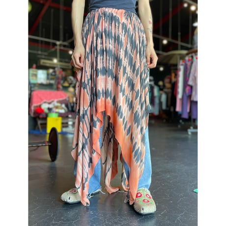 TIEDYE ASYMMETRY SKIRT [S-3427]
