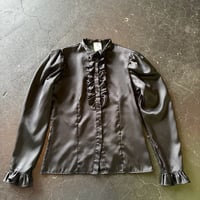 70-80’S FRILL PUFFSLEEVE BLOUSE [S-4230]