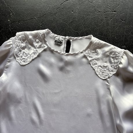 80’S SATIN BLOUSE [S-2761]