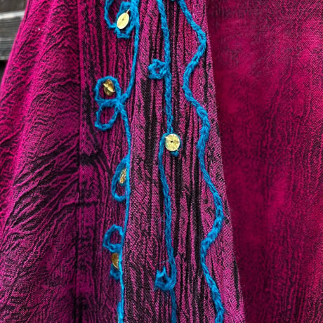 INDIA EMBROIDERY DYED GOWN [S-2446]