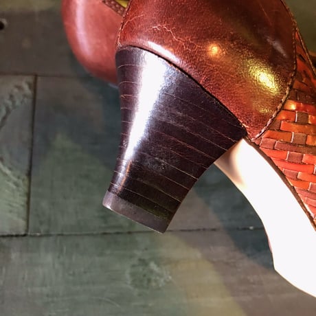 LEATHER DESIGN PUMPS 23.0cm[S-3179]