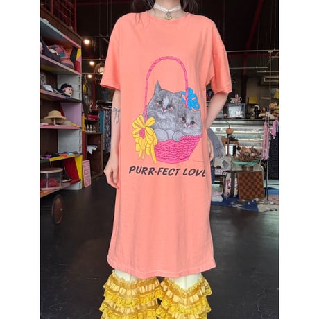 80’S CAT TEE DRESS [S-3981]