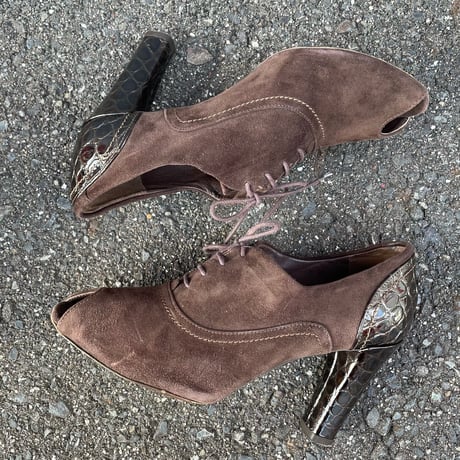 SUEDE DESIGN BOOTIE 23.0cm [S-8165]