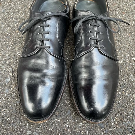 LEATHER PLAIN TOE DRESS SHOES 25.5cm [S-5144]