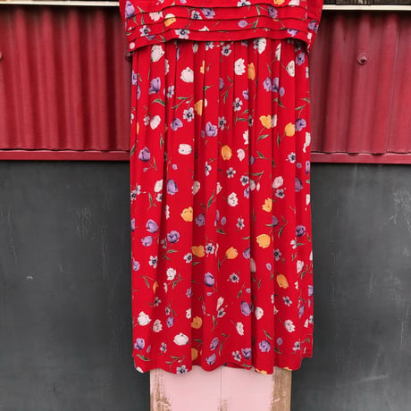 FLOWER LAYERED DESIGN DRESS [S-3002]