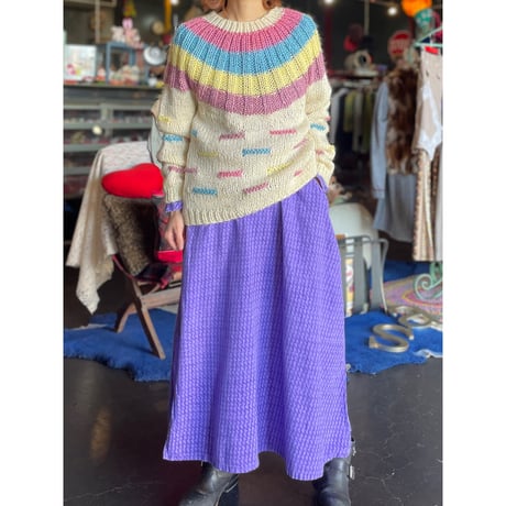 80’S COLOR DESIGN KNIT [S-0437]