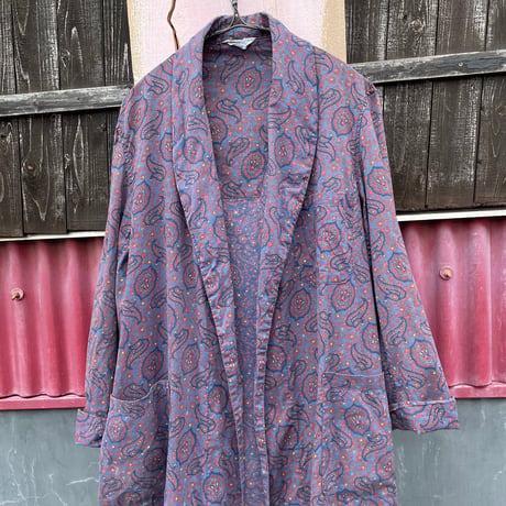 60-70’S PAISLEY COTTON GOWN [S-0260]