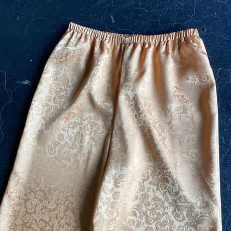 FLOWER SATIN EASY PANTS [S-3621]