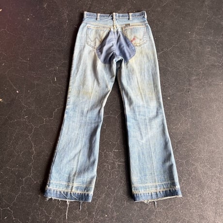 70'S Wrangler REPAIR DENIM PANTS [S-3598]