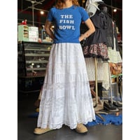 LACE TIERED LONG SKIRT [S-4403]