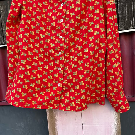 70’S FLOWER PRINT SHIRT [S-8917]