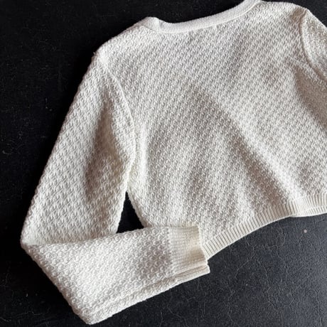 FLOWER COTTON KNIT CARDIGAN [S-3627]