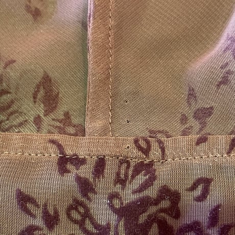 FLOWER SEE-THROUGH BLOUSE [S-4595]