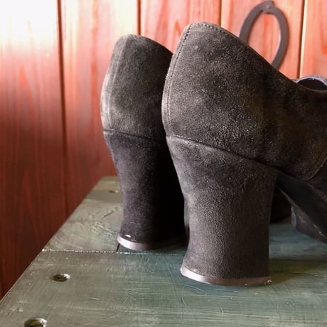 SUEDE BOOTIE 22.5-23cm [S-3220]