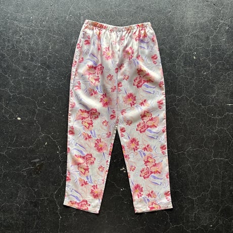 FLOWER SATIN PANTS [S-2775]