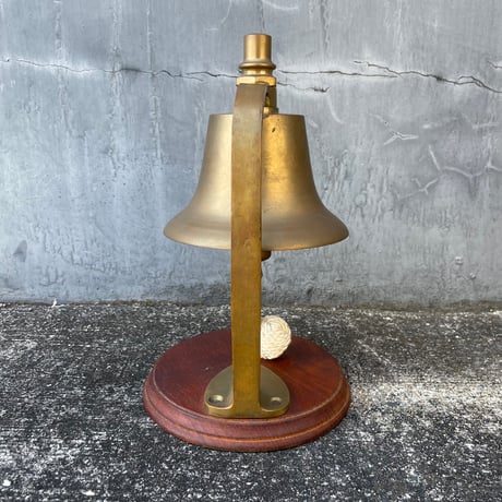 vintage COPPER&WOOD STAND BELLE [J-073]