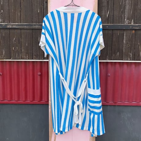 80’S STRIPE PILE GOWN [S-2387]