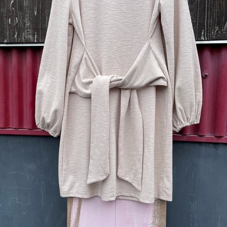 BALLOON SLEEVE DESIGN DRESS [S-7151]