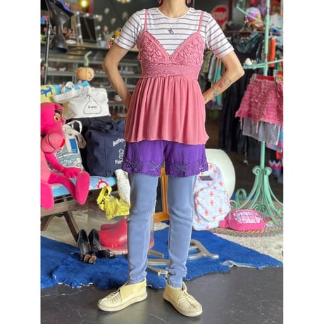 80’S MESH DESIGN SHORT PANTS [S-4195]
