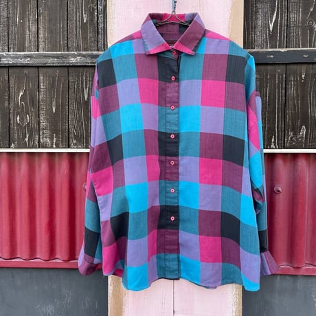 80’S BLOCK CHECK SHIRT [S-7606]