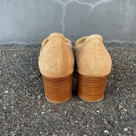 SUEDE DESIGN PUMPS 23.5㎝ [S-4273]