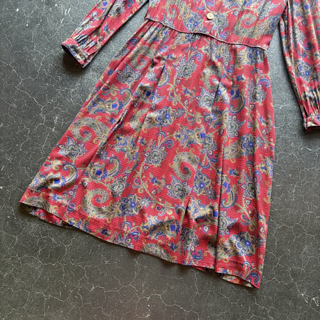 90’S  PATTERN DRESS [S-2938]