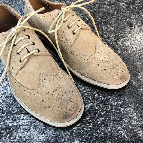 SUEDE WINGTIP LACEUP SHOES 25.0㎝ [S-4480]