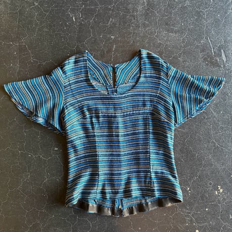 60'S METALLIC BORDER TOPS [S-0762]