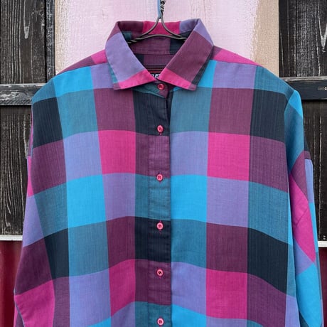 80’S BLOCK CHECK SHIRT [S-7606]