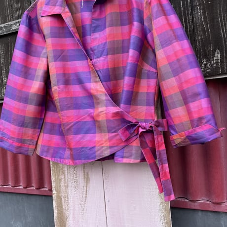 CHECK SILK SHIRT [S-1803]