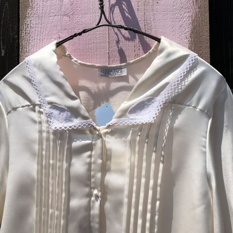 70'S TUCKDESIGN SATIN SHIRT [HP-0849]