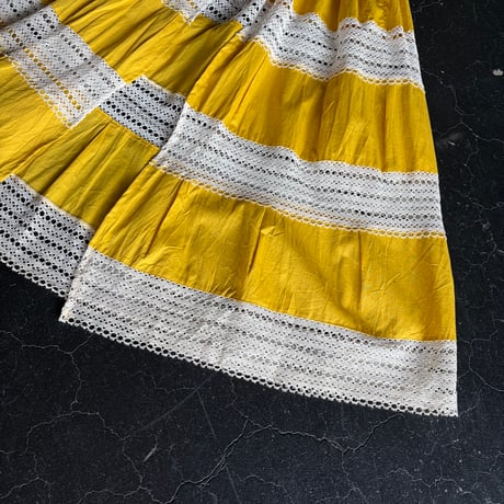 50-60'S MEXICAN LACE SKIRT APRON [S-4400]