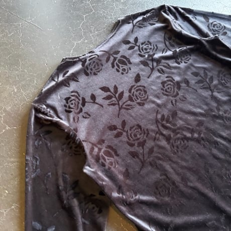 ROSE VELOUR TOPS [S-0722]