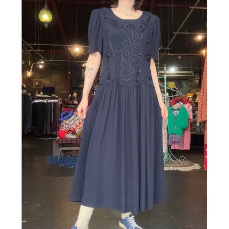 FLOWER MOTIF DRESS [S-3649]